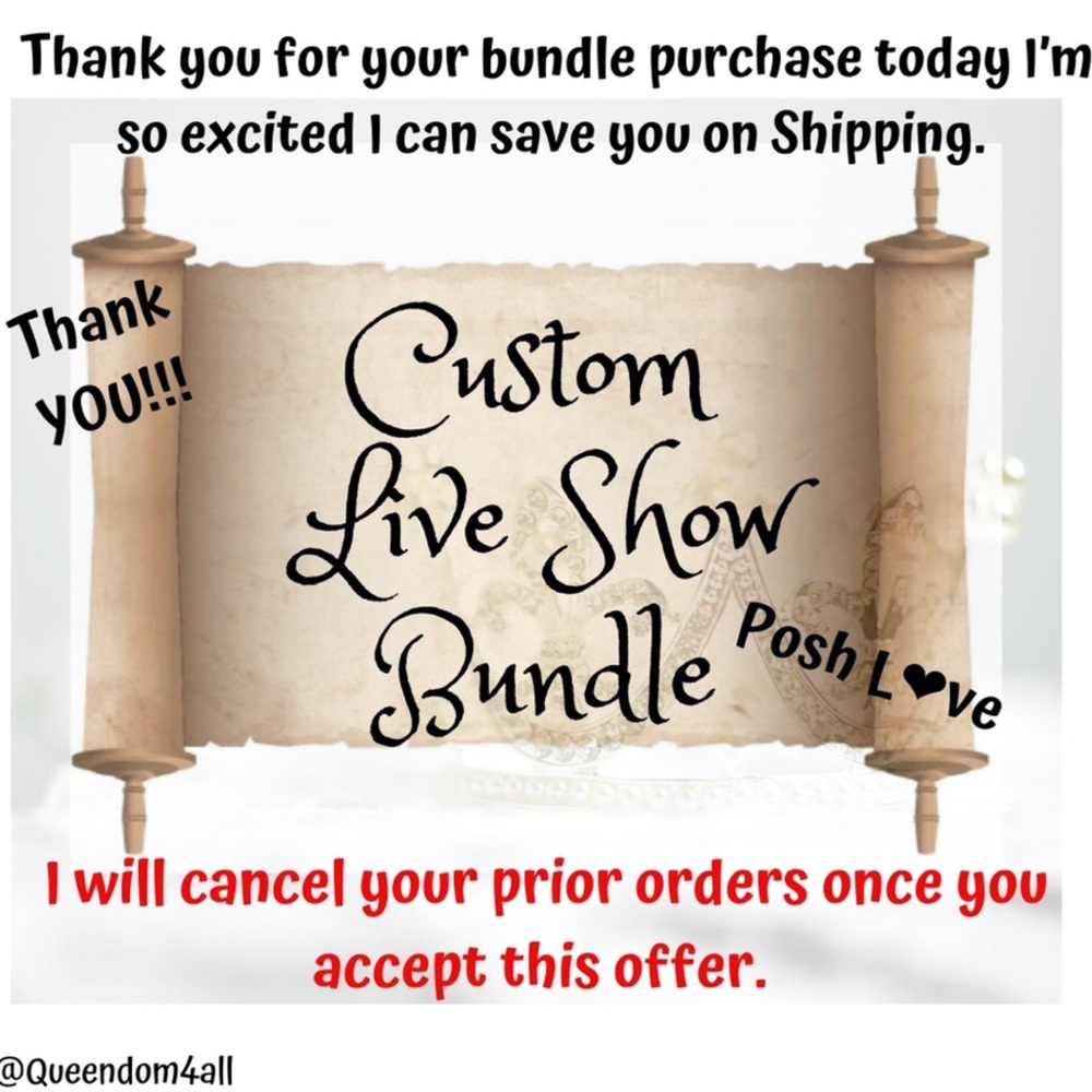 5-15/5-16 Posh Live Show  Custom  Bundle for @taboome2